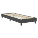 vidaXL Posteľ boxspring tmavošedá látková 80x200 cm