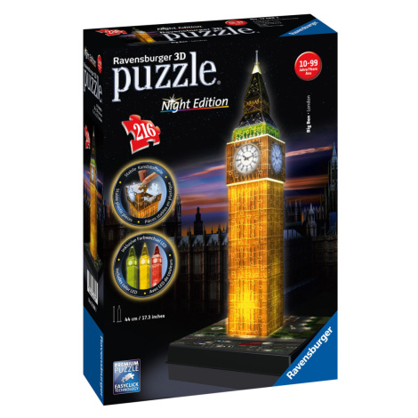 Ravensburger 3D LED puzzle stavba (Big Ben v noci)