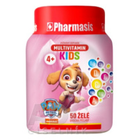 PHARMASIS Multivitamin Kids Paw Patrol Labková patrola - ružová 50 ks