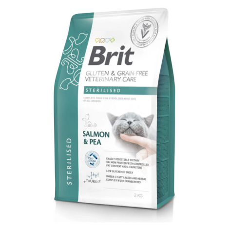 Brit Veterinary Diets GF cat Sterilised granule pre mačky 2kg
