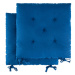 LIVARNO home Podsedák na stoličku, 40 x 40 cm, 2 kusy (modrá)