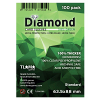 TLAMA games Obaly na karty Diamond Green: Standard (63,5x88 mm)