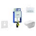 GEBERIT - Kombifix Modul na závesné WC s tlačidlom Sigma50, alpská biela + Duravit D-Code - WC a