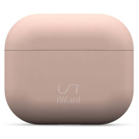 iWant AirPods 3. generácia ultra-tenké puzdro svetlo ružové