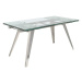 Estila Luxusný rozkladací jedálenský stôl Urbano sklenený 160-240cm