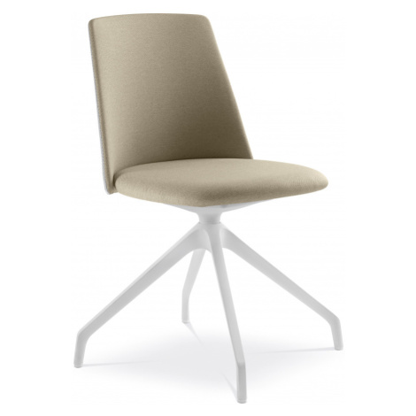 LD SEATING Konferenčná stolička MELODY CHAIR 361,F90-WH, biely kríž