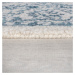 Biely/modrý vlnený koberec 170x120 cm Yasmin - Flair Rugs