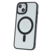 Silikónové puzdro na Apple iPhone 14 Plus Satin Clear Mag čierne