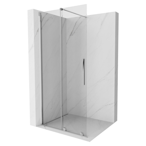 MEXEN/S - Velár posuvné sprchové dvere Walk-in 75, transparent, chróm 871-075-000-03-01