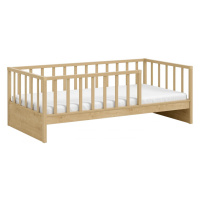 Detská posteľ 100x200cm so zábranami cody - dub svetlý
