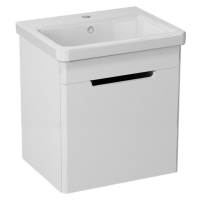 SAPHO - ELLA umývadlová skrinka 46,5x65x38,5cm, 1x dvierka,ľavá, biela EL055-3030