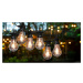 Vonkajšie párty osvetlenie Terrassa, 7,5 m, 10 LED žiaroviek, teplá biela, IP44