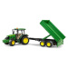 BRUDER 02108 Traktor John Deere 5115 M s vlečkou