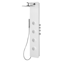 SPIRIT ROUND termostatický sprchový panel nástenný, 250x1550mm, biela 71151