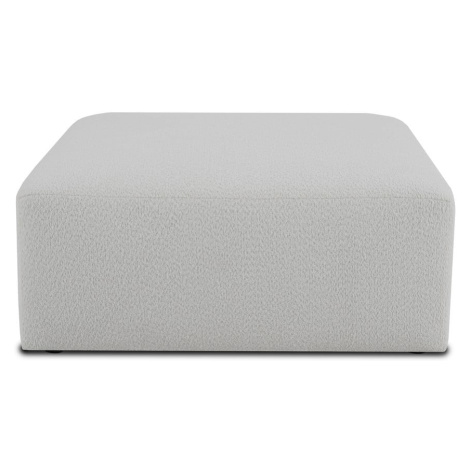 Biely modul pohovky z textílie buklé Roxy – Scandic