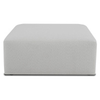 Biely modul pohovky z textílie buklé Roxy – Scandic