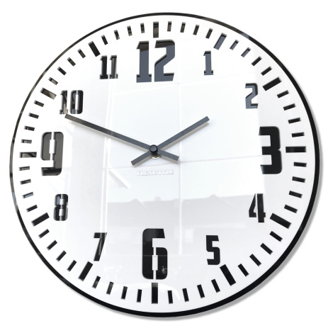 Nástenné hodiny Unique Flex z117-2-1-x, 30 cm, čiernobiele