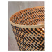 Stolová lampa s bambusovým tienidlom v čierno-prírodnej farbe (výška 38 cm) Java – Good&amp;Mojo