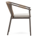 Béžová kovová záhradná stolička Xelida - Kave Home