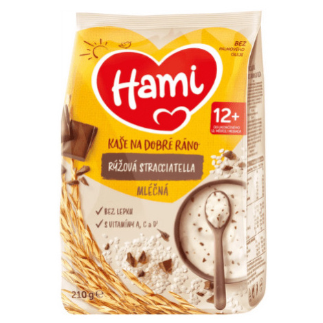 HAMI Mliečna kaša ryžová stracciatella 210 g