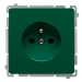 Zásuvka 2P+T/16A/250V clonky (SS) zelená SIMON Basic (simon)