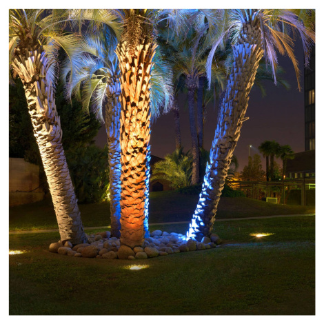 LED nájazdové svietidlá Gea, Ø 18 cm, 3000K, nerezová oceľ LEDS-C4