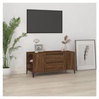 vidaXL TV skrinka hnedý dub 102x44,5x50 cm spracované drevo