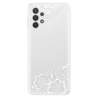 Odolné silikónové puzdro iSaprio - White Lace 02 - Samsung Galaxy A32 5G