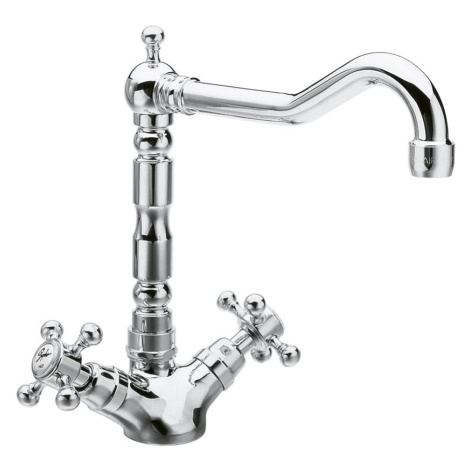 SAPHO SAPHO - ANTEA stojánkova drezová batéria s retro hubicou, chróm 3121