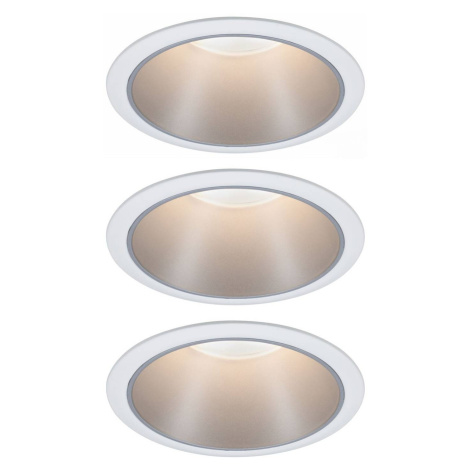 Paulmann Cole bodové LED, striebro-biele 3 kusy