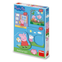 Dino PEPPA PIG  RODINA 3-5 baby Puzzle set