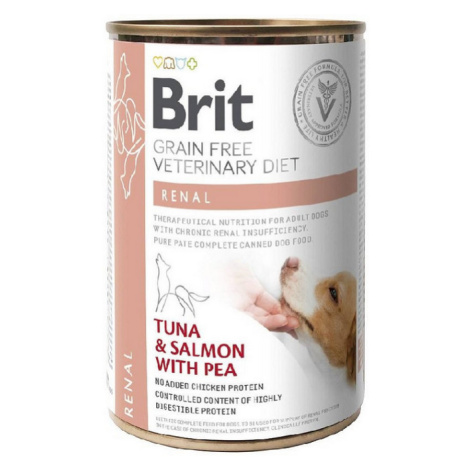 Brit Veterinary Diets GF dog Renal 400g konzerva