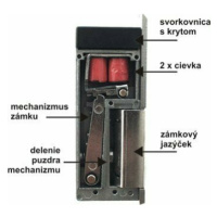 Zámok štandardný, pravý, IP54 (Openers&Closers)