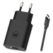 Sieťová nabíjačka Motorola TurboPower USB-A 20W + USB-A na USB-C kábel čierna (Blister)