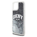 DKNY Liquid Glitter Arch Logo Zadný Kryt pre iPhone 15 Black