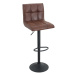 LuxD Barová stolička Modern vintage hnedá