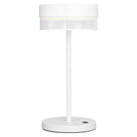 Stolová LED lampa Mesh batéria, výška 30 cm, biela