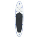 vidaXL Stand up paddleboard SUP, nafukovací, modro biely