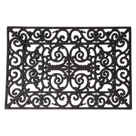 Dekorativní gumová rohožka Victoriana 60x40 cm černá DekorStyle