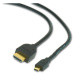 Kabel CABLEXPERT CC-HDMID-6 HDMI-HDMI micro 1,8m, 1.3, M/M stíněný, zlacené kontakty, černý