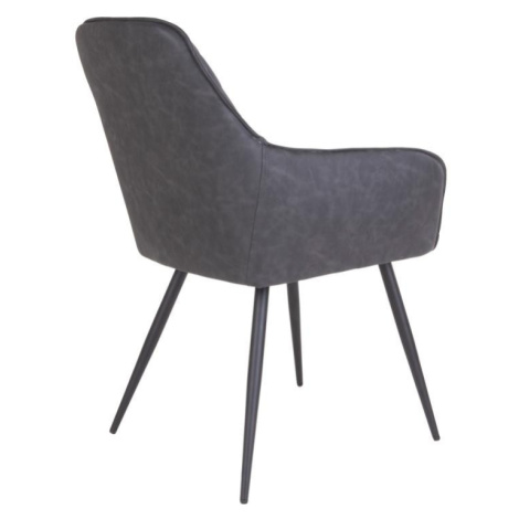 Norddan 21197 Dizajnová jedálenská stolička Gracelyn, sivá