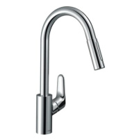 Drezová batéria Hansgrohe Focus M41 s vyťahovacou sprškou chróm 73895000