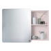 Ružová závesná/so zrkadlom kúpeľňová skrinka 80x58 cm Color Bath – Tom Tailor