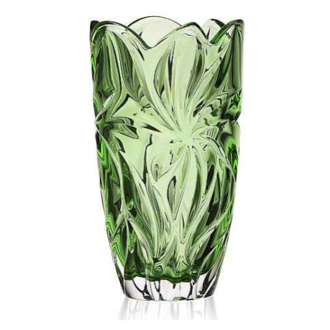 Aurum Crystal Váza FLORA green 280 mm
