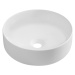 Keramické umývadlo INFINITY ROUND na dosku, priemer 36 cm, biele matné 10NF65036-2L