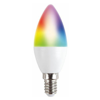 Solight LED SMART WIFI žiarovka, sviečka, 5W, E14, RGB, 400lm