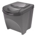 Kôš na triedený odpad Sortibox 25 l, 3 ks, sivá IKWB20S3 405u