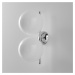 FLOS IC C/W1 Double nástenná lampa, chróm Ø 20 cm