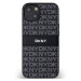 DKNY PU Leather Repeat Pattern Tonal Stripe Apple iPhone 15 DKHCP15SPRTHSLK Black