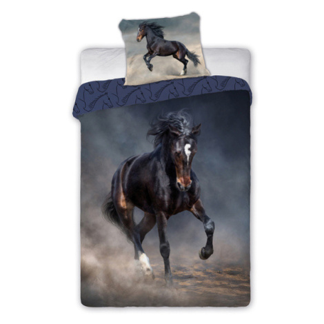Bavlnená posteľná bielizeň Horses 004 Tornado 160x200 cm FARO